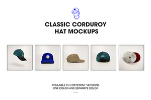 Corduroy cap,hat mockups, a Hat Mockup by made_by_nope