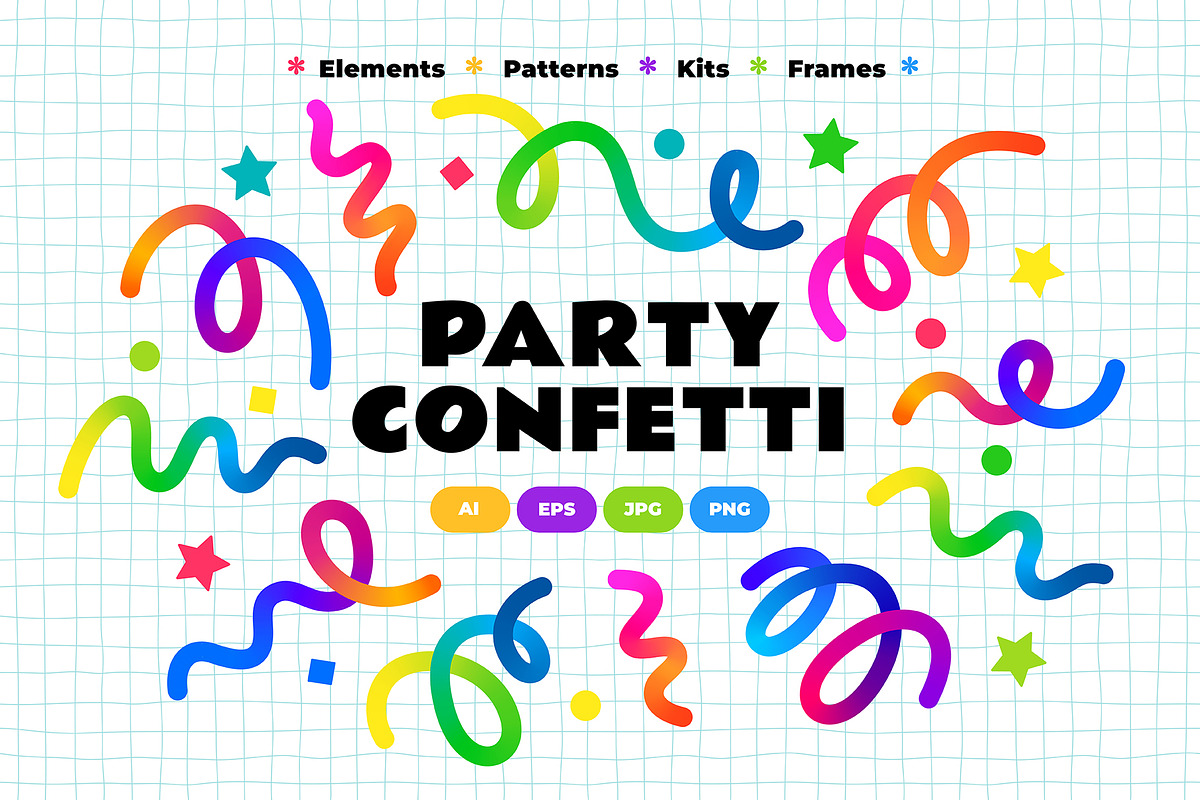 Birthday Party Confetti, an Object Graphic by Briddy (Photo 1 of 6)