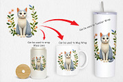 Cat Embroidery Clipart, a Graphic by Artnoy (Thumbnail 4 of 5)