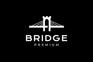bridge big castle gate steel logo, a Branding & Logo Template by devastd