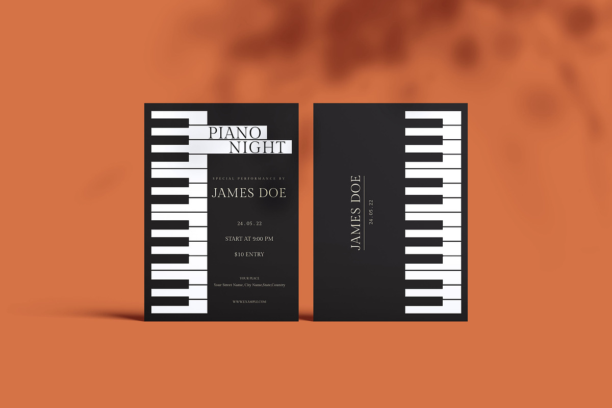Piano Night Flyer, a Flyer Template by FaraHelal (Photo 1 of 2)