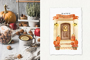 Thanksgiving Dinner watercolor set, an Illustration by Natalia Fedorova (Thumbnail 3 of 10)