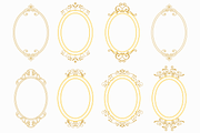 Oval Ornamental Frame Vector Bundle, a Decorative Illustration by Kusumaillustration (Thumbnail 8 of 16)
