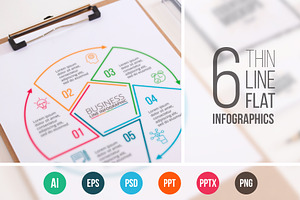 Linear Elements For Infographic V.11