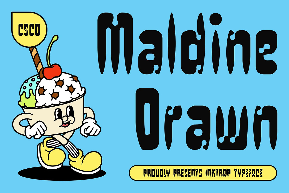 Maldine Drawn, a Sans Serif Font by Craft Supply Co. (Photo 1 of 8)