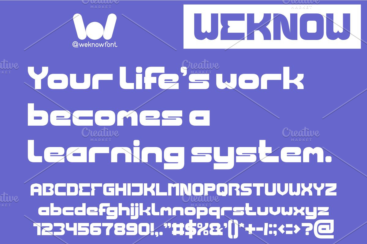 Recorded Intelligence font, a Sans Serif Font by weknow (Photo 5 of 8)