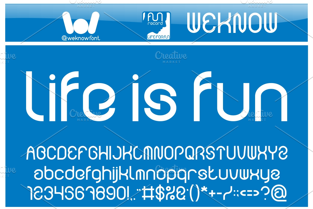 Funrecord Life font, a Font by weknow (Photo 4 of 8)