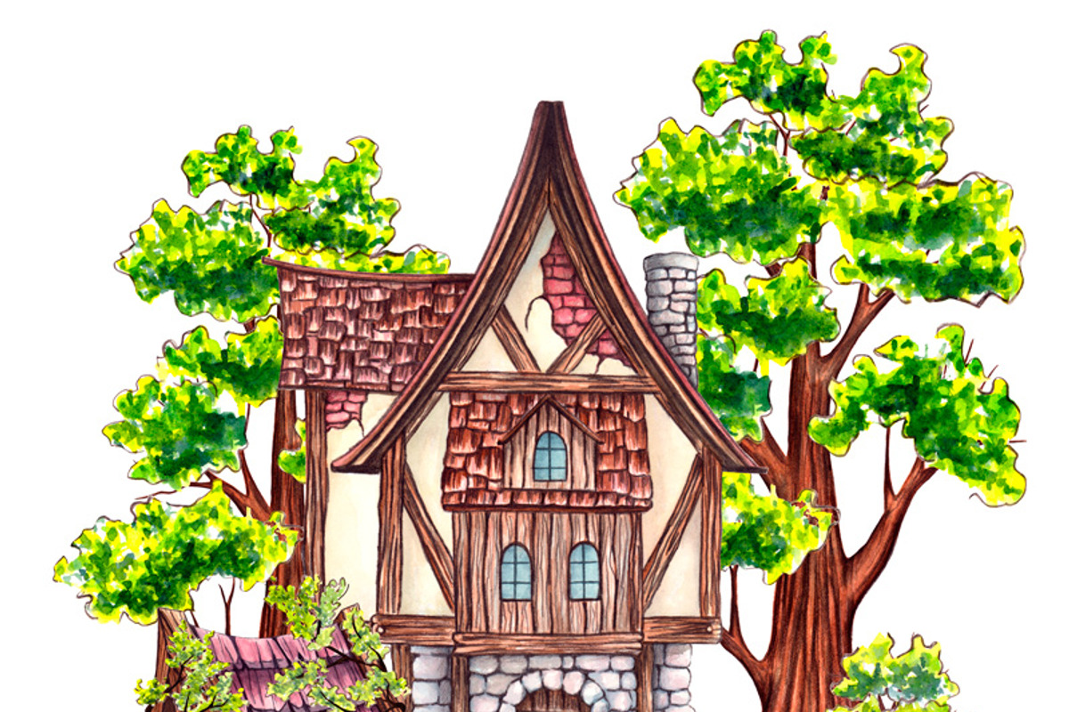 Watercolor house environment, an Illustration by Verlena's Corner (Photo 2 of 7)
