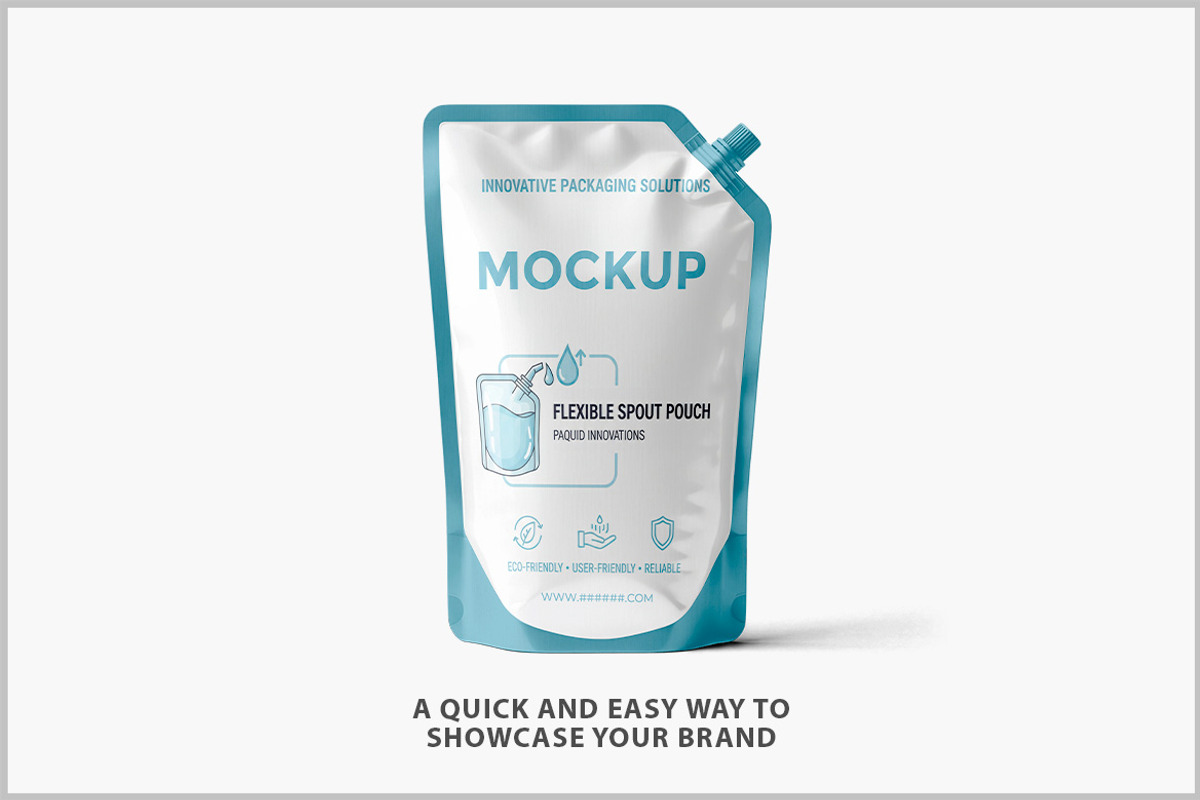 Doypack Stand Up Flexible Spout PSD, a Product Mockup by Bruno's Shop (Photo 2 of 4)