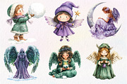 Winter Snow Angel Clipart, an Illustration by Dream Creation (Thumbnail 4 of 7)