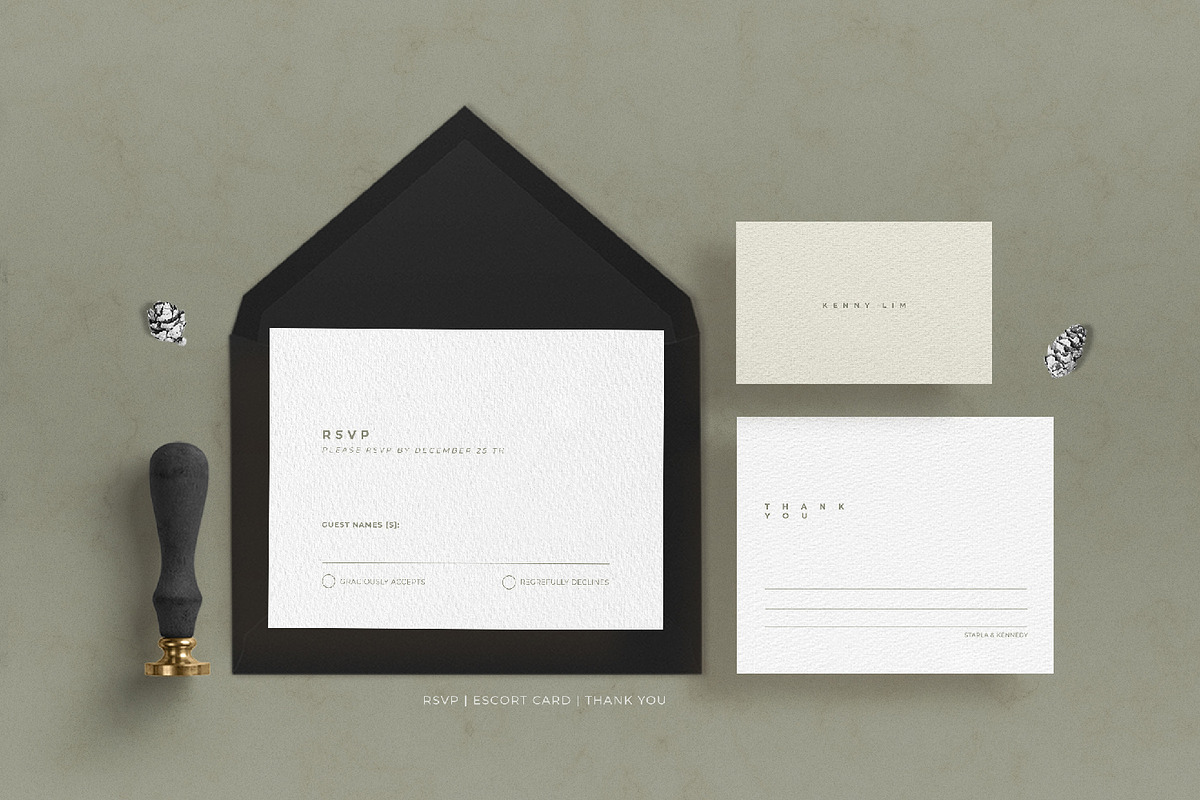 Wedding Invite Suite Minimalist, an Invitation Template by Azka Creative (Photo 3 of 4)