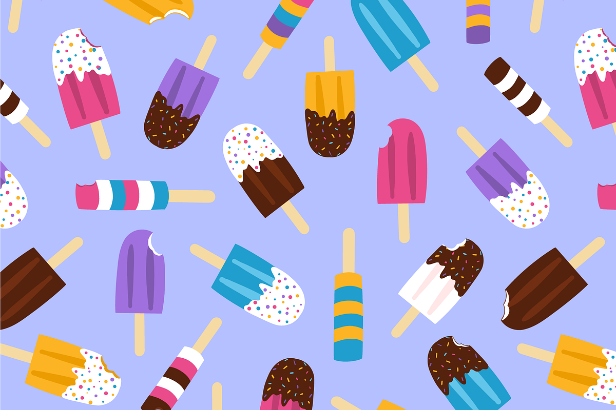 Popsicles Seamless Pattern, a Pattern Graphic by Painted Puffin Creative (Photo 3 of 3)