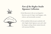 Signature Woodland Illustration Set, an Object Graphic by Hughes Studio (Thumbnail 8 of 8)