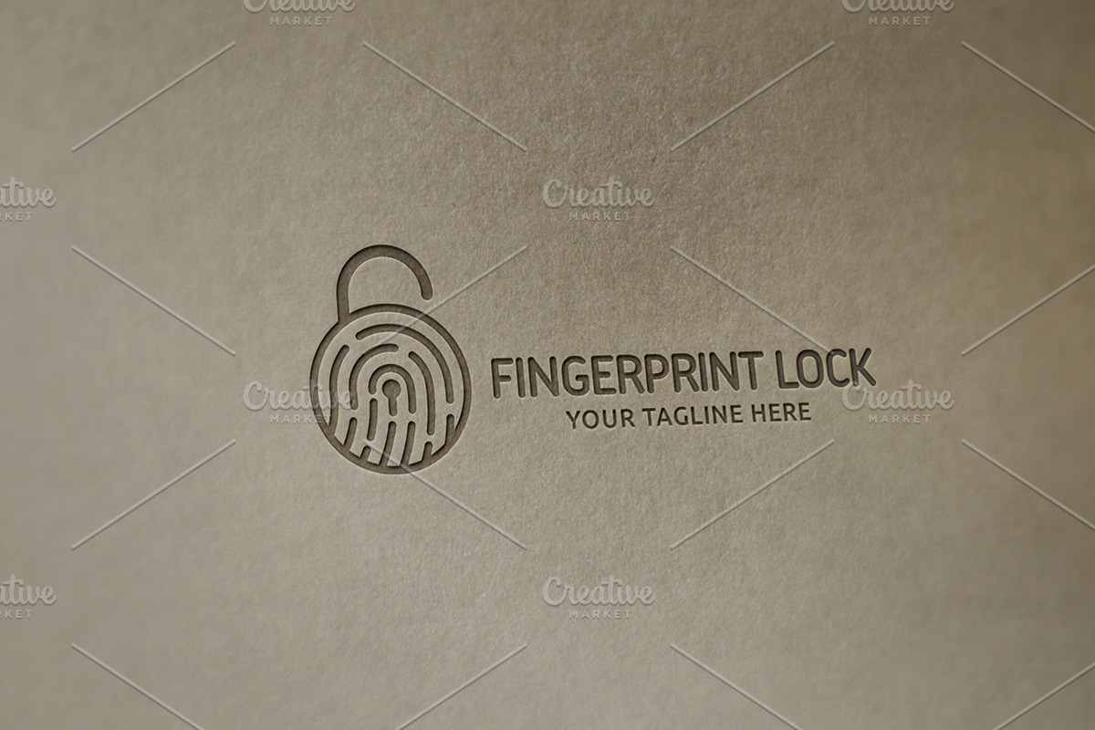 Fingerprint Lock Logo, a Branding & Logo Template by Martin-Jamez (Photo 3 of 4)