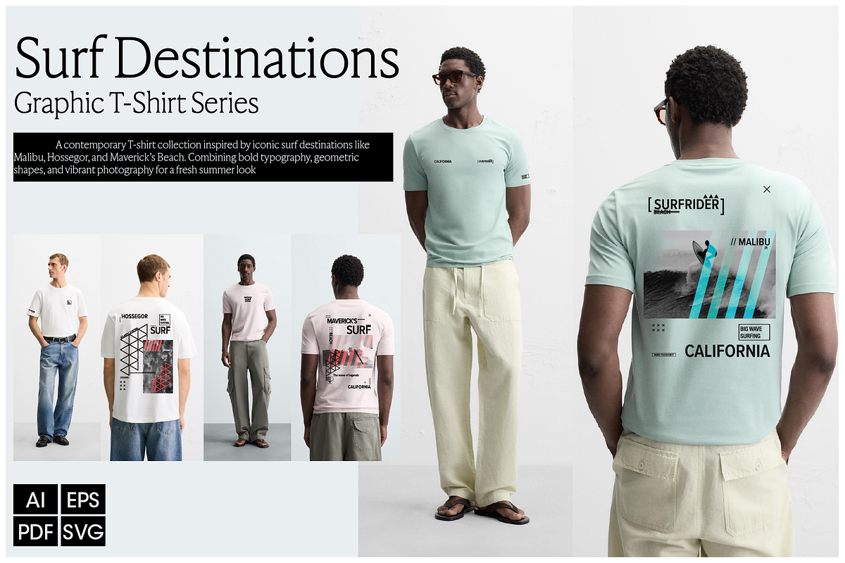 Surf Destinations – Graphic T-Shirts, a Graphic by NoSpoon Design (Photo 1 of 3)