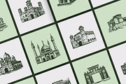 Pakistan Landmark Illustration Art, a Decorative Illustration by Prosymbols (Thumbnail 5 of 10)