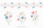 Gentle Garden Watercolor Flowers, a Decorative Illustration by MariaScaroniAtelier (Thumbnail 2 of 7)