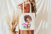 Whimsical Quirky Girl Clipart, an Illustration by designcity5 (Thumbnail 5 of 5)
