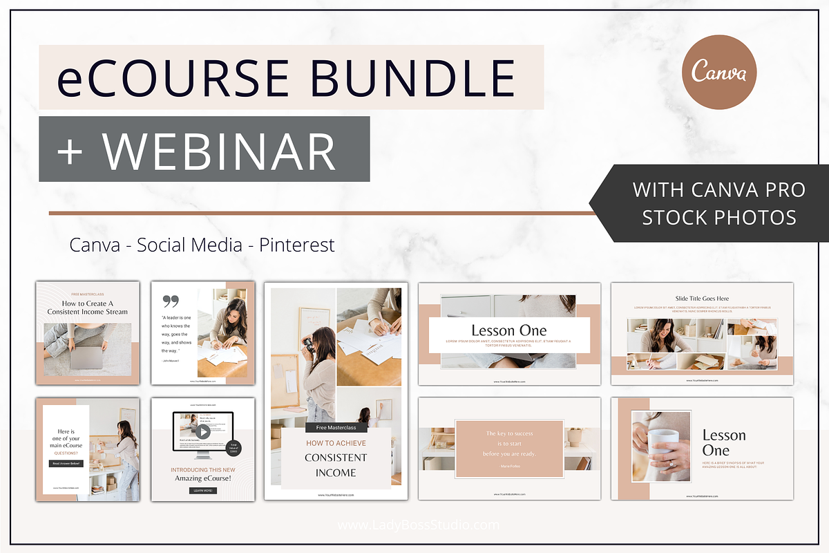 eCourse Bundle+Webinar |Nikki Smythe, a Templates & Theme by Lady Boss Studio (Photo 1 of 7)