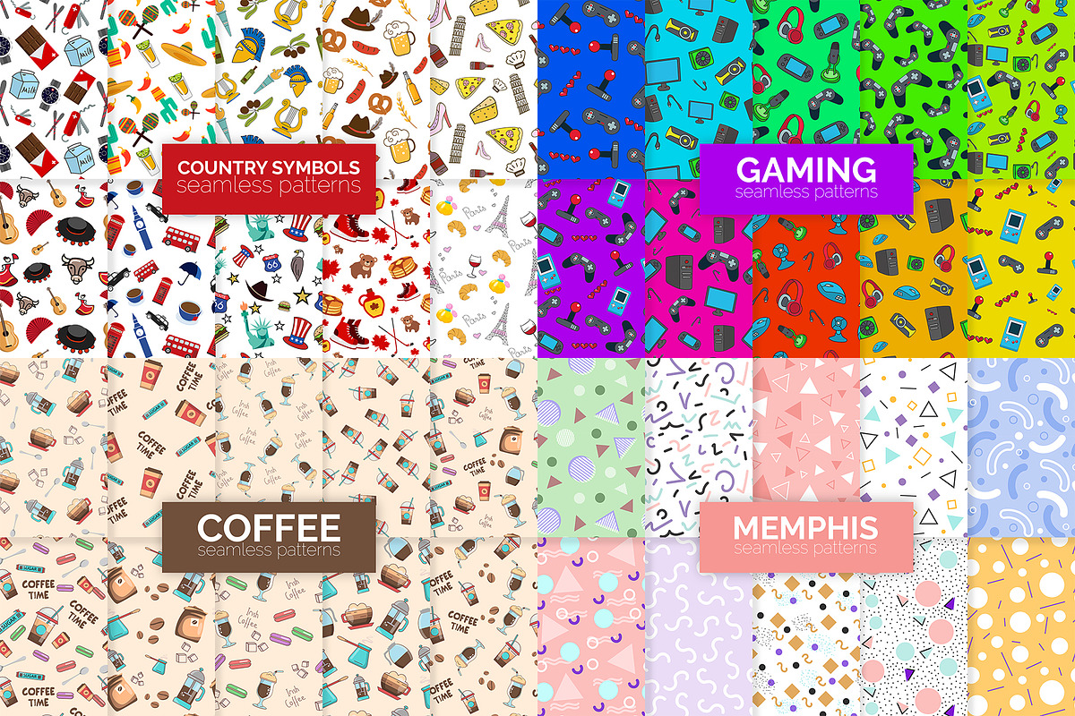 249 Seamless Patterns Bundle, a Pattern Graphic by 3Y_Design (Photo 3 of 12)