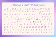 Sabeth Pixel, a Serif Font by Craft Supply Co. (Thumbnail 8 of 8)