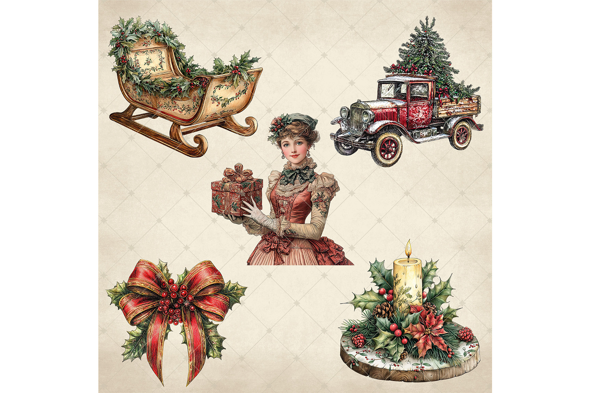 Christmas Traditions Clipart PNG, an Illustration by Memories By Lea (Photo 6 of 8)