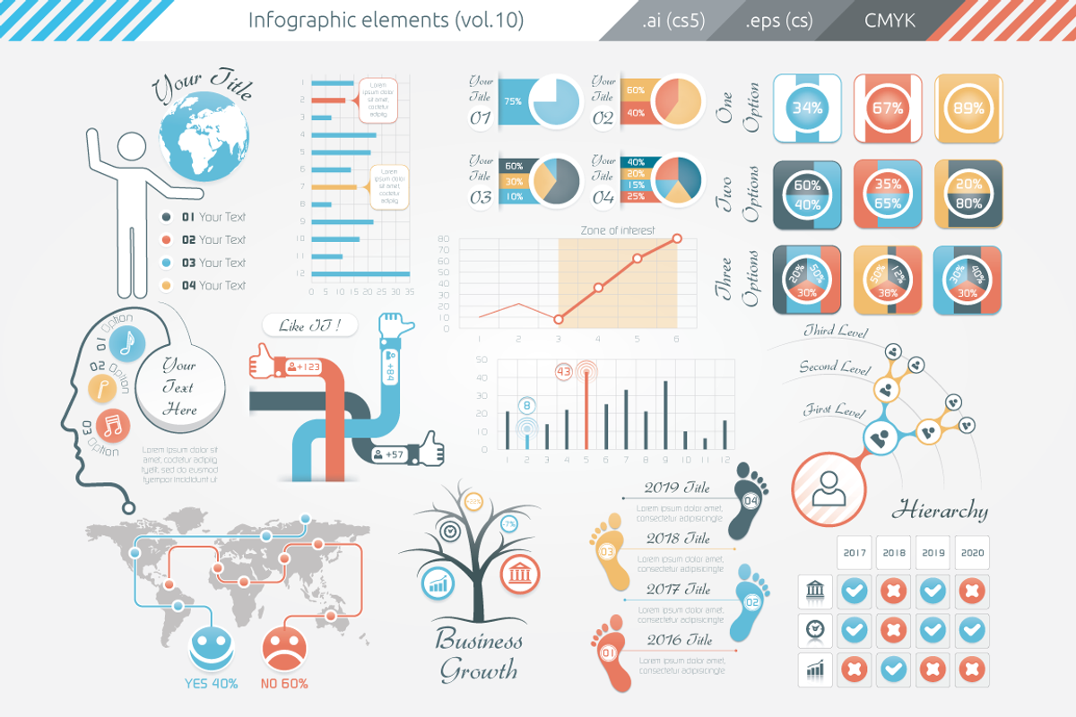 Infographic Elements (v10), a Presentation Template by Infographic Paradise