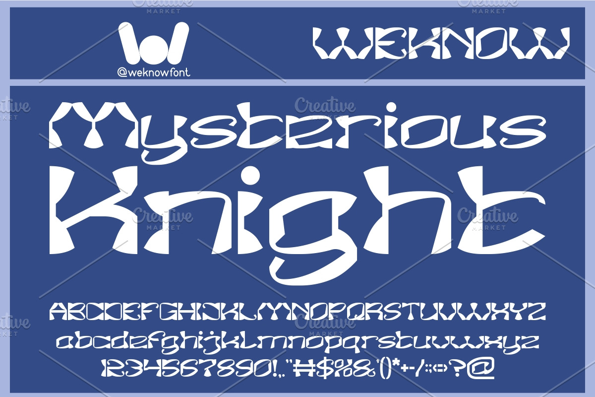 Shuriken Ninja font, a Font by weknow (Photo 5 of 8)