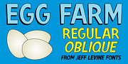 Egg Farm JNL, a Handwritten Font by Jeff Levine Fonts (Thumbnail 1 of 5)