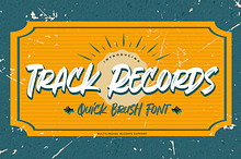 Track Records – Quick Brush Font