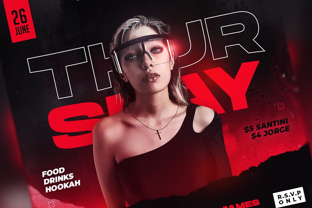 Night Club Flyer Template, a Flyer Template by FLYERHIVE (Photo 2 of 3)