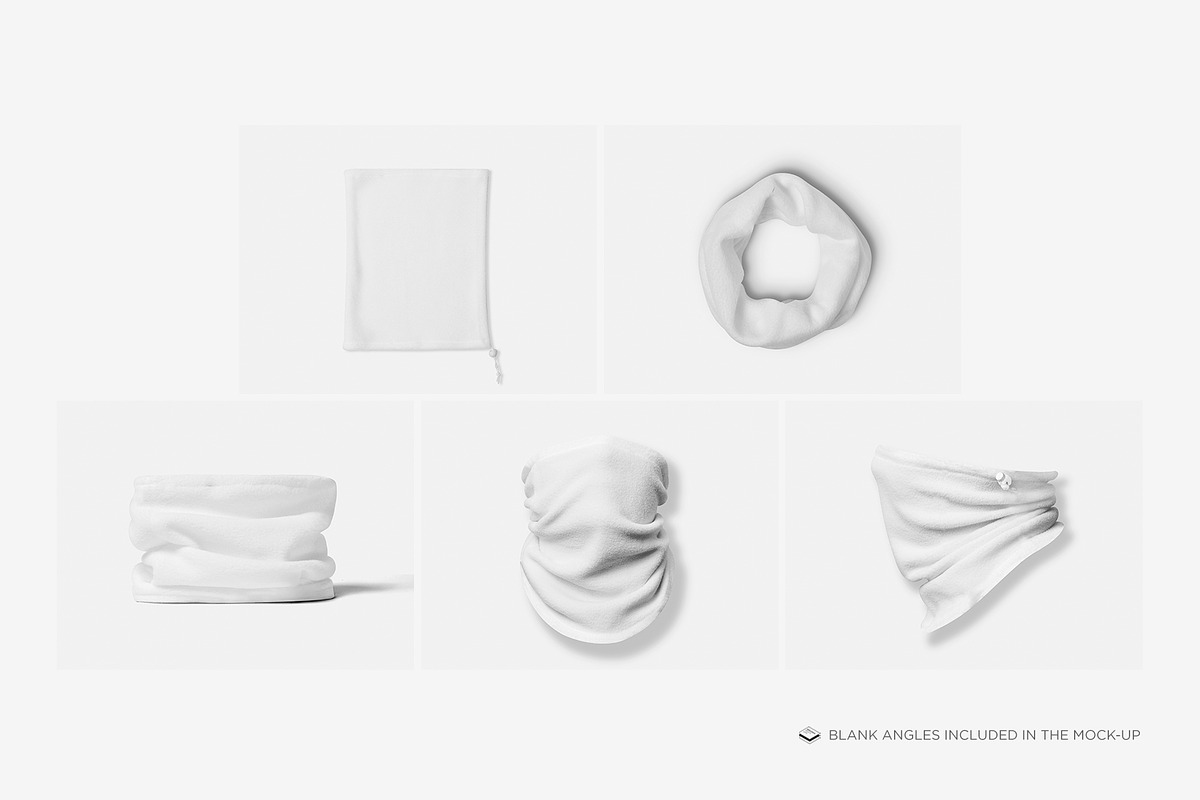 Neck Gaiter Mock-up, an Apparel Mockup by Branda Keeps (Photo 3 of 16)