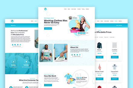 Laundry website template HTML, a HTML Template by App Innovation