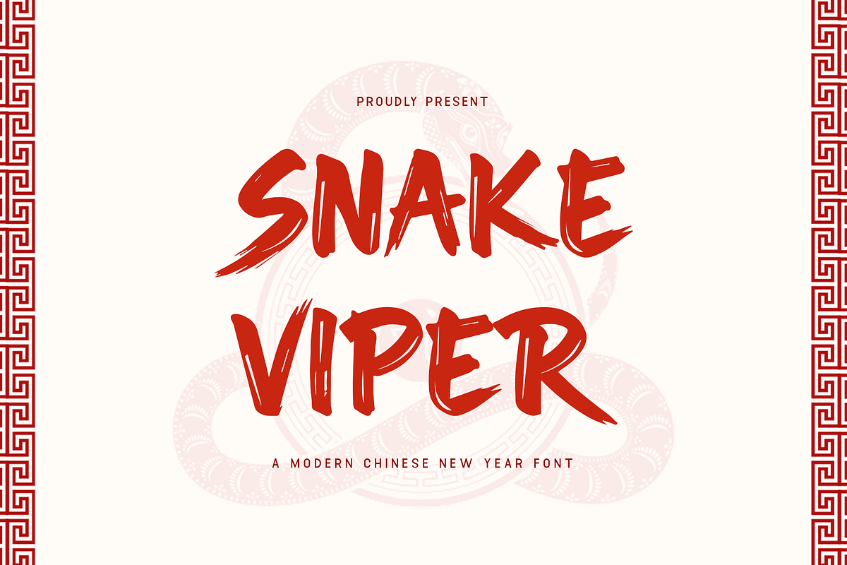 Snake Viper - A Modern Chinese Font, a Sans Serif Font by overlaytemplates (Photo 1 of 8)