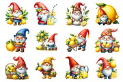 Lemons Gnome Clipart, an Illustration by Design Market (Thumbnail 2 of 4)