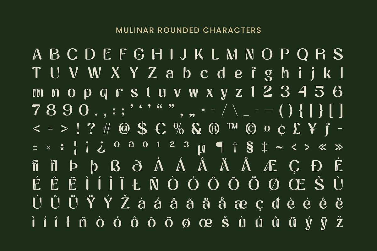 Mulinar Rounded, a Sans Serif Font by Craft Supply Co. (Photo 8 of 8)