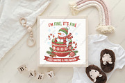 Funny Cute Snowman Christmas PNG, an Illustration by CraftArtStudio (Thumbnail 4 of 4)