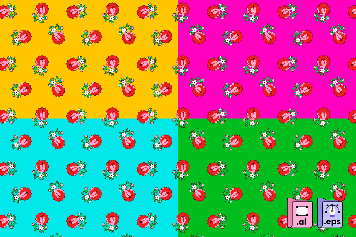 Set of Saudi Shalky Patterns, a Pattern Graphic by MISS CHATZ