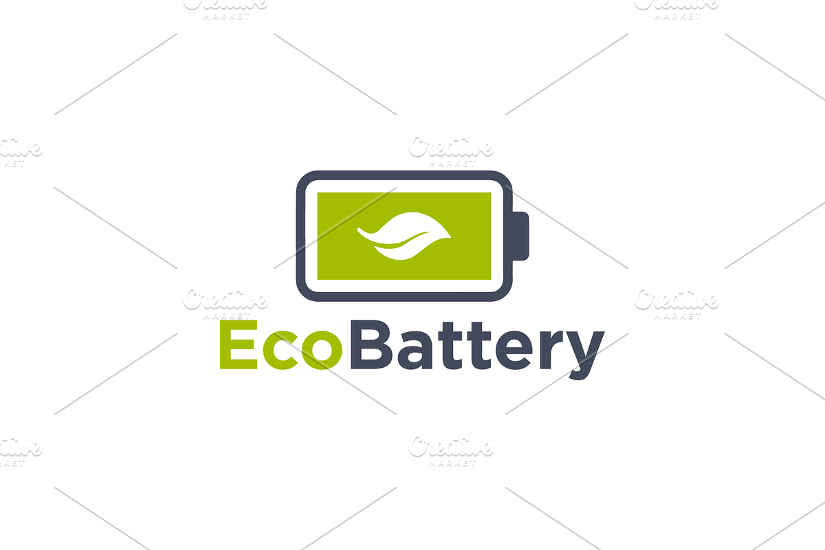 Eco Battery Logo Vector Simple, a Branding & Logo Template by zaqilogo (Photo 2 of 2)