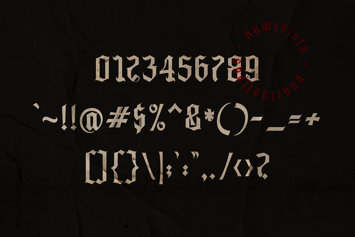 Avestrava Plain, a Blackletter Font by ilhamtaro (Photo 9 of 11)