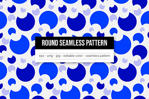 Modern Round Seamless Pattern