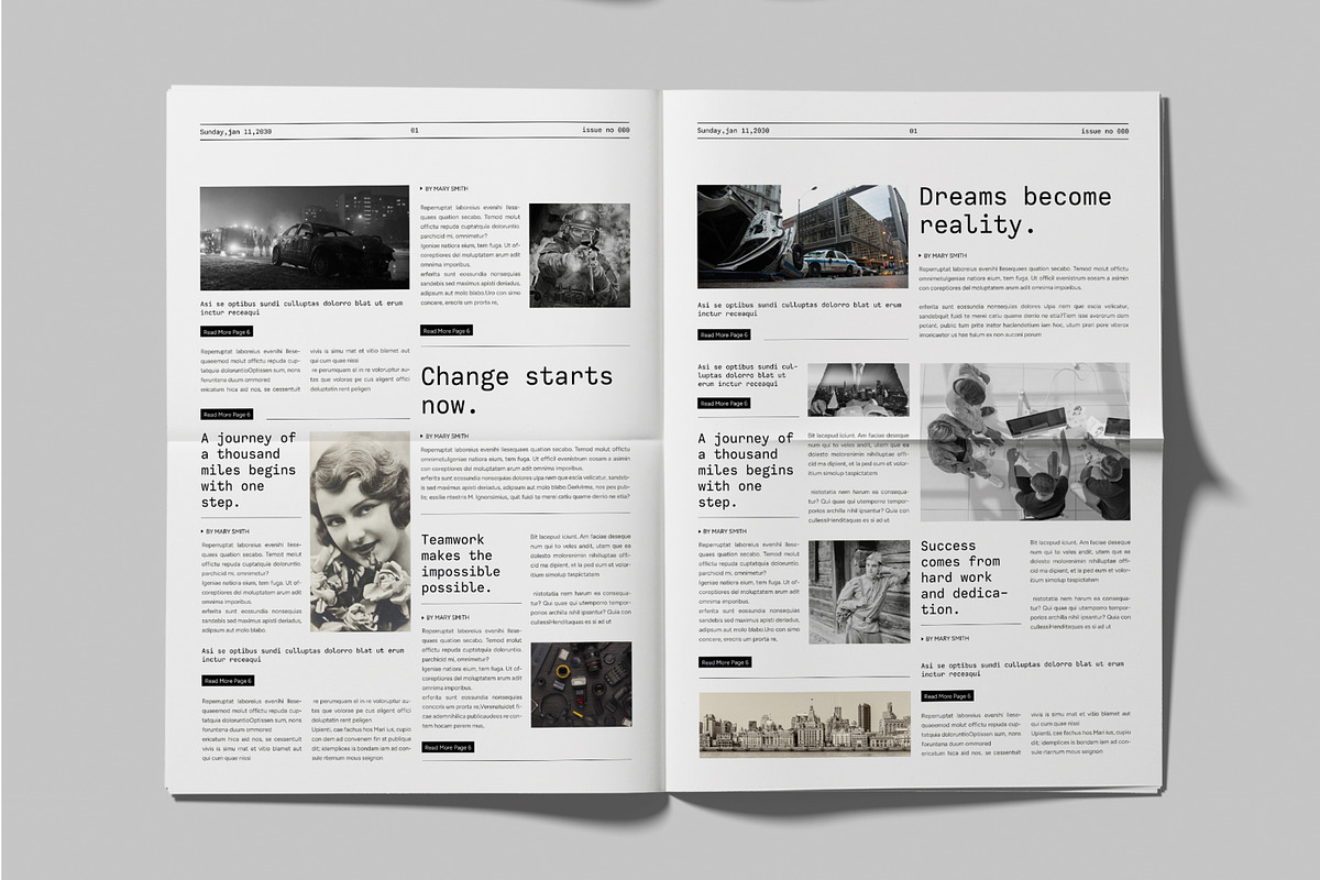 Newspaper for Print and Digital, a Brochure Template by MightyDesign (Photo 4 of 8)