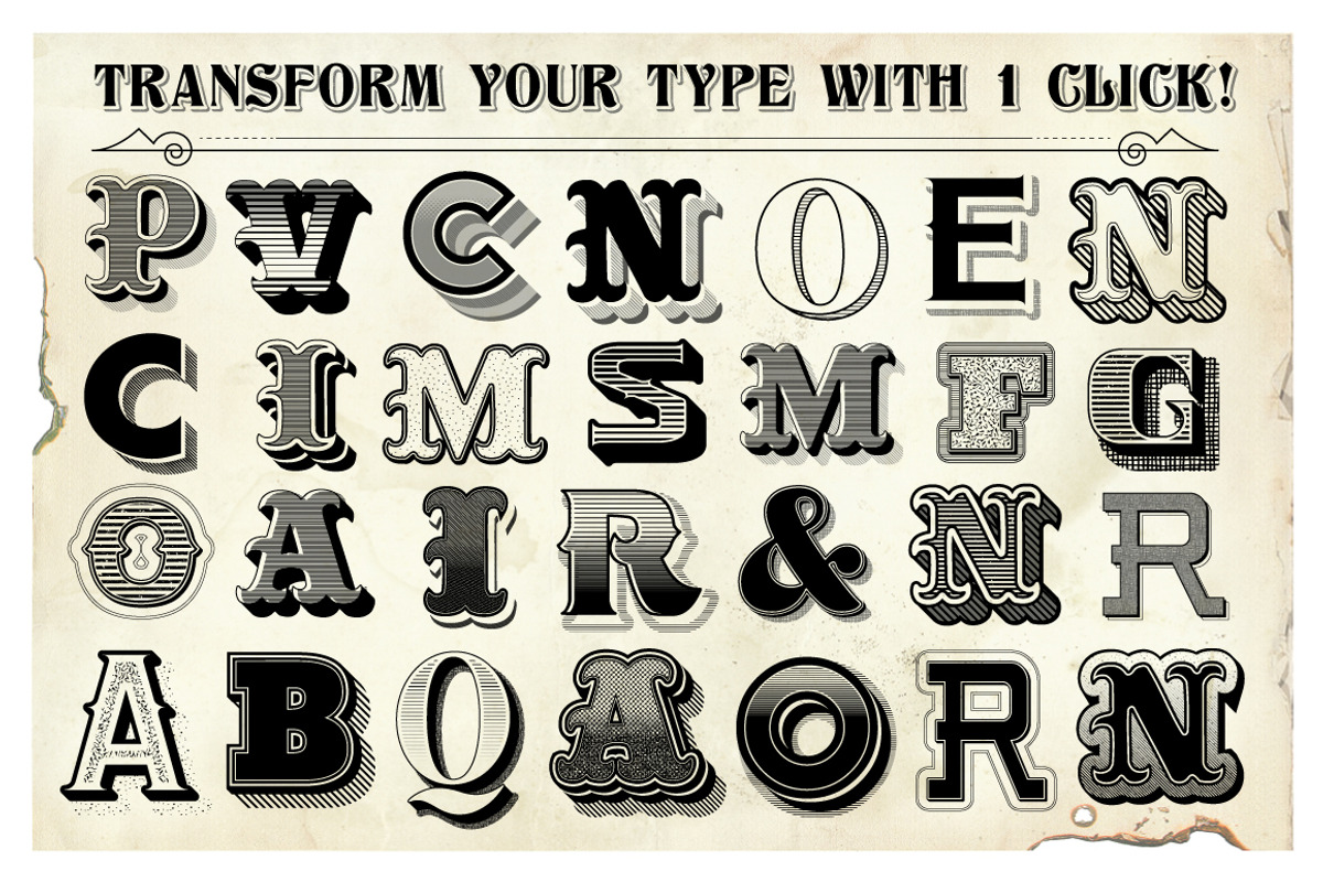 Penman Vintage Graphic Style Kit preview 2