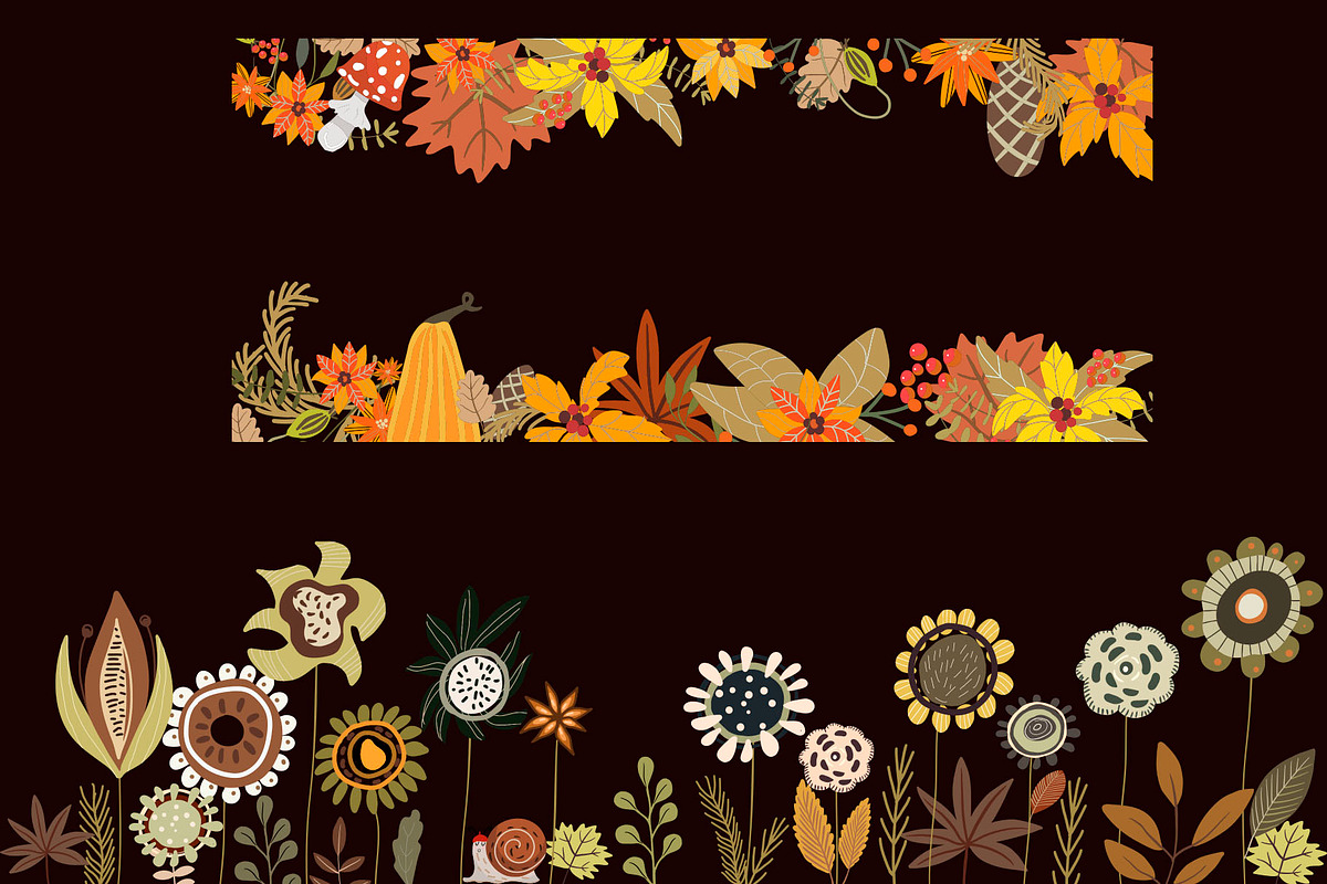 Thanksgiving frames and animals set, an Animal Illustration by NataLyaroArt (Photo 7 of 7)