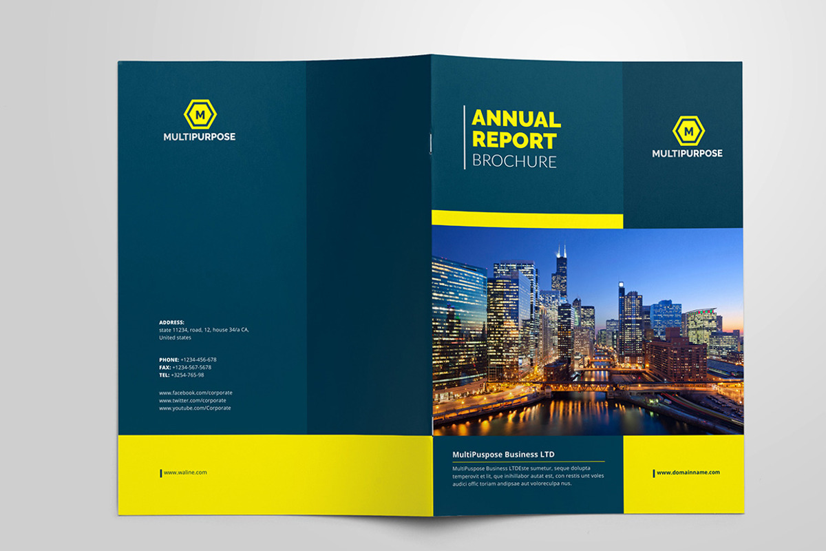 Clean Corporate Annual Report_V9, a Brochure Template by Layout Design (Photo 5 of 5)