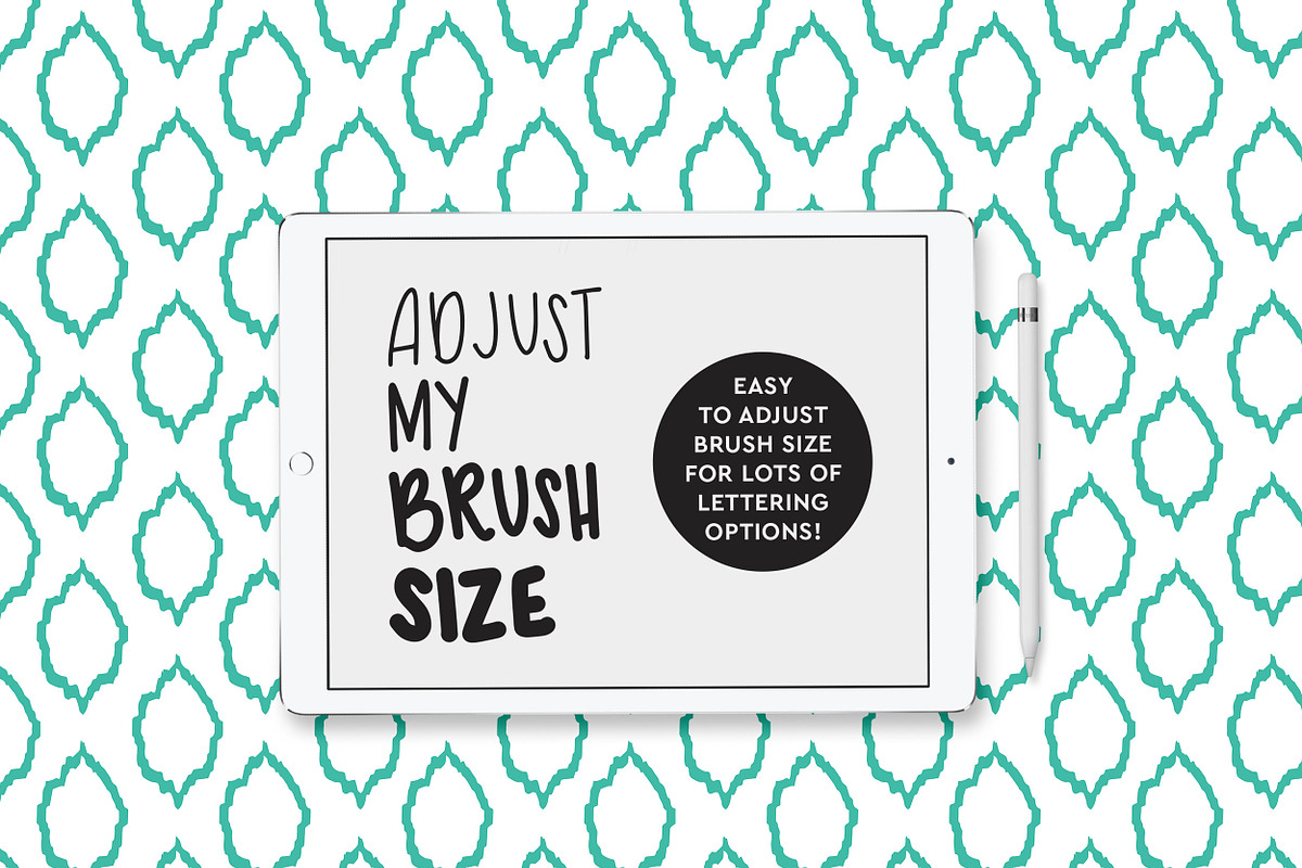 iPad Lettering Brush Monoline, a Brush Add-On by Hewitt Avenue (Photo 2 of 4)