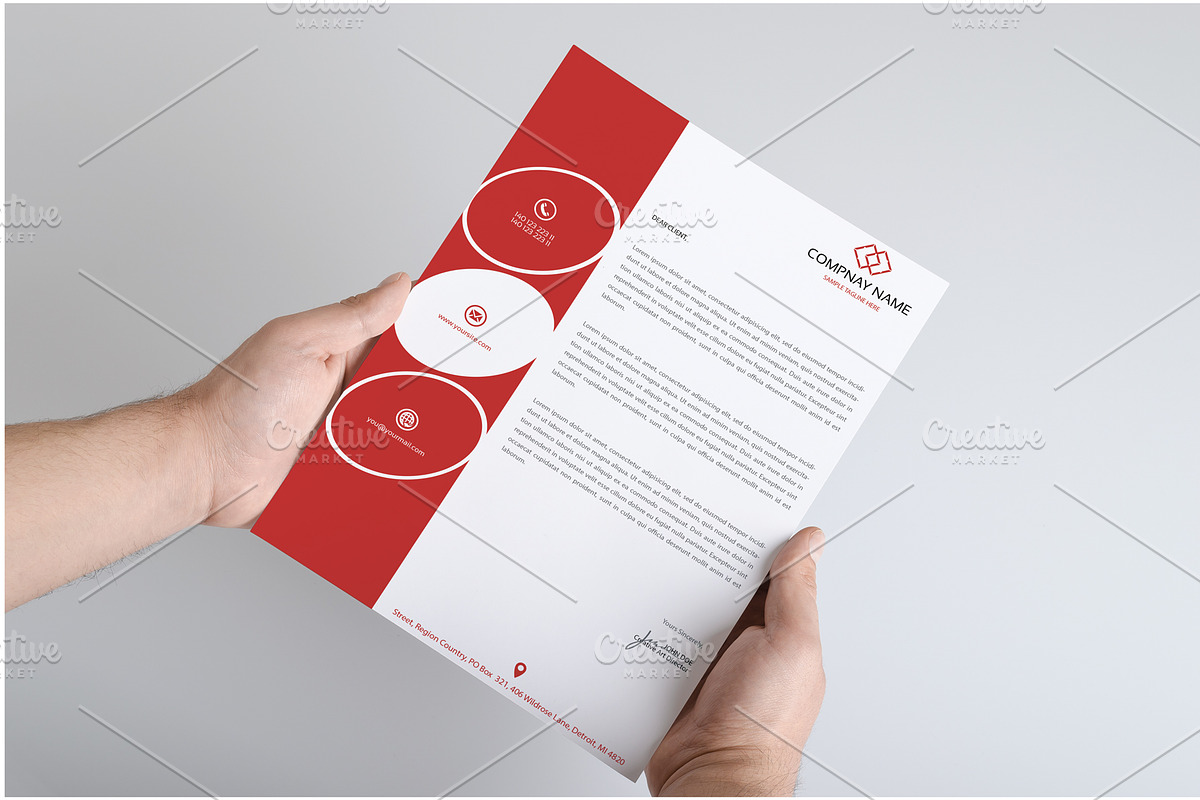 Modern New Letter Head Template, a Stationery Template by Zia Grfx (Photo 4 of 5)