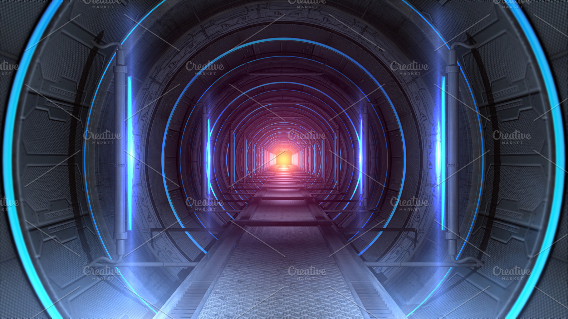 Sci-fi Tunnel, a Technology Photo by MS design