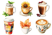 Thanksgiving Coffee Latte Sublimatio, an Illustration by Daily.Designs (Thumbnail 3 of 3)