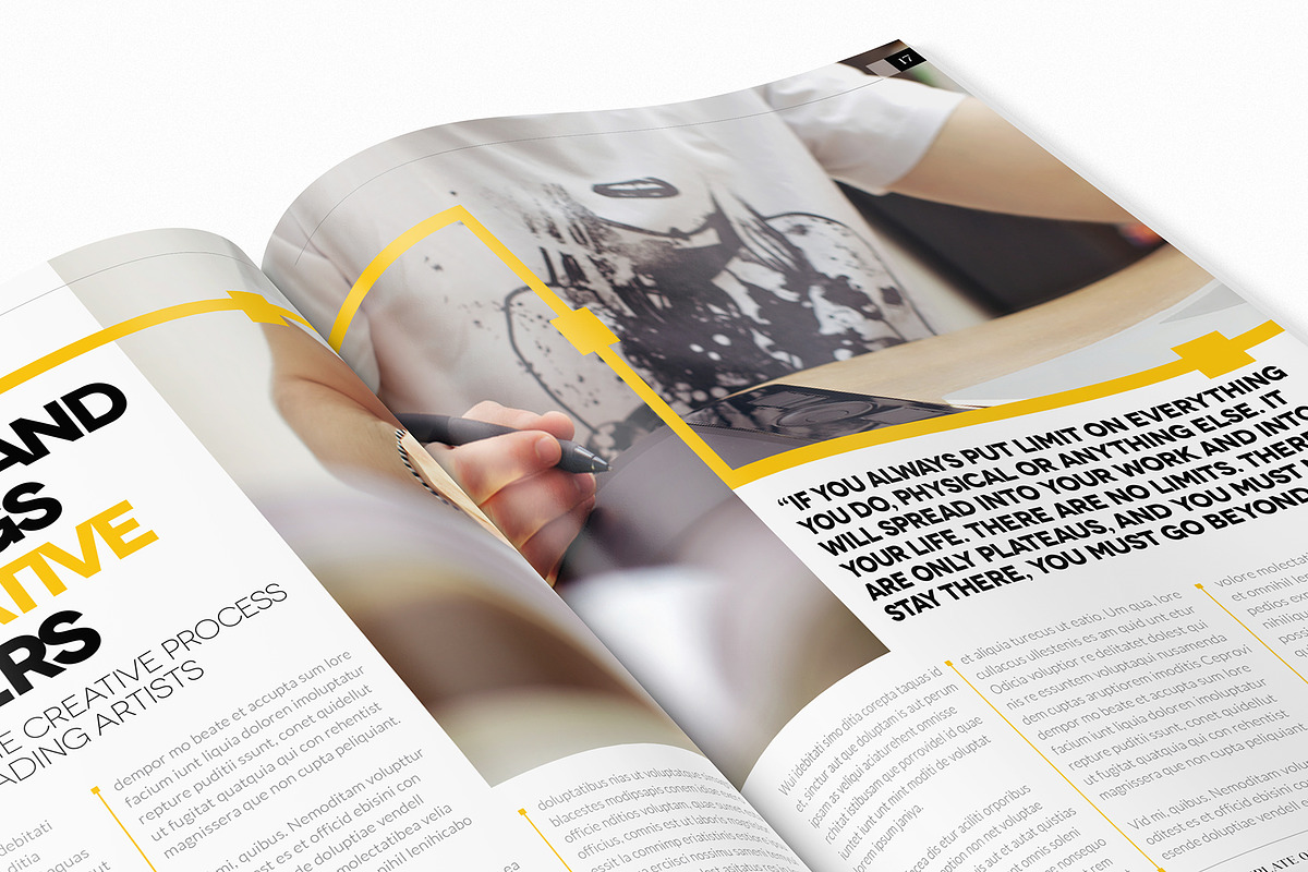 Magazine Template InDesign 04, a Magazine Template by Love Graphic Design (Photo 8 of 34)